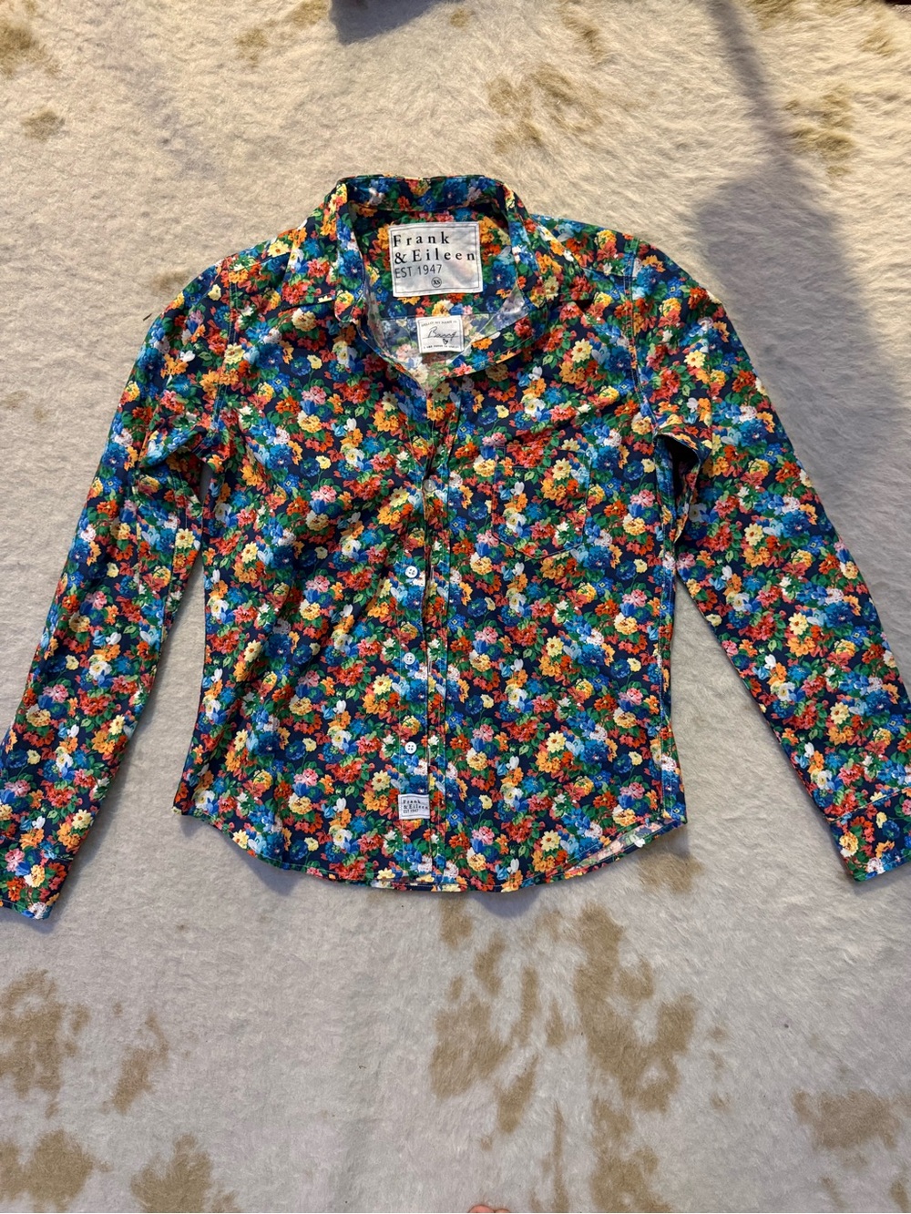 Frank & Eileen Womens Floral Button-Up Shirt - Barry Style